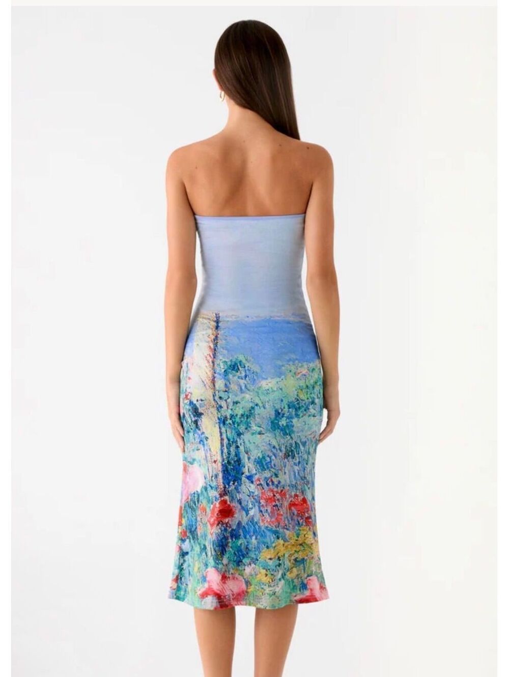 PEPPERMAYO NWT STRAPLESS MIDI DRESS - Picture 2 of 5